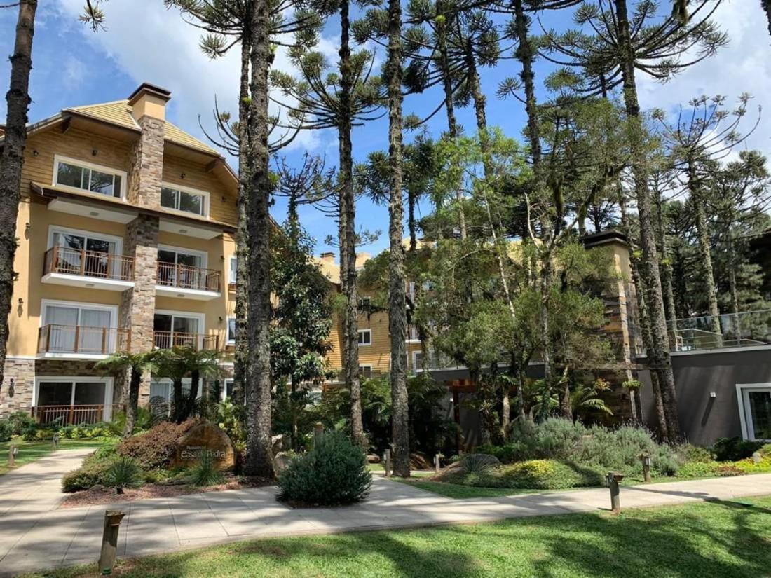Apto 103 B,2, Proximo A Museus E Restaurantes, Condominio Com Piscina Aquecida. Gramado Exterior photo